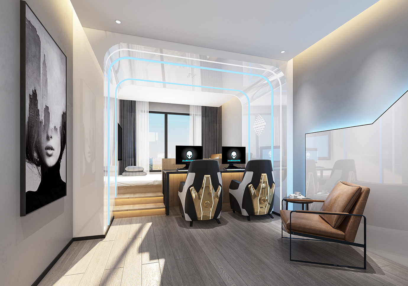 電競酒店客房裝修