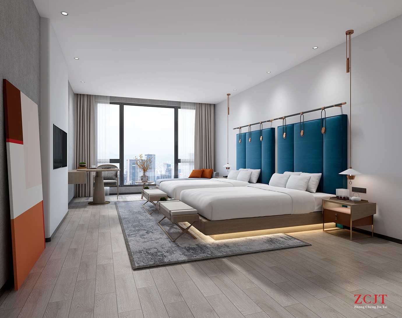 酒店雙人床設(shè)計