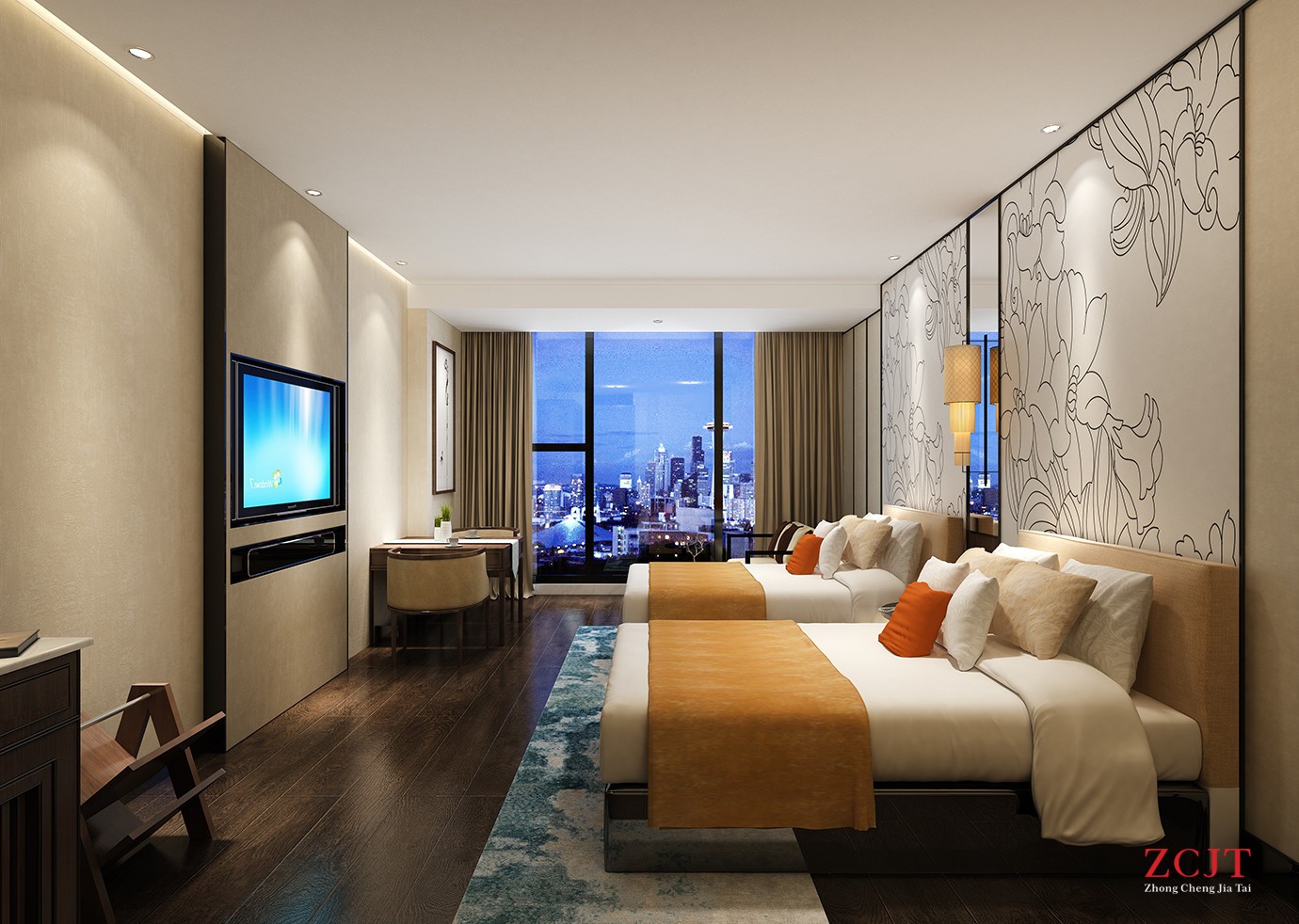 酒店雙人床設(shè)計