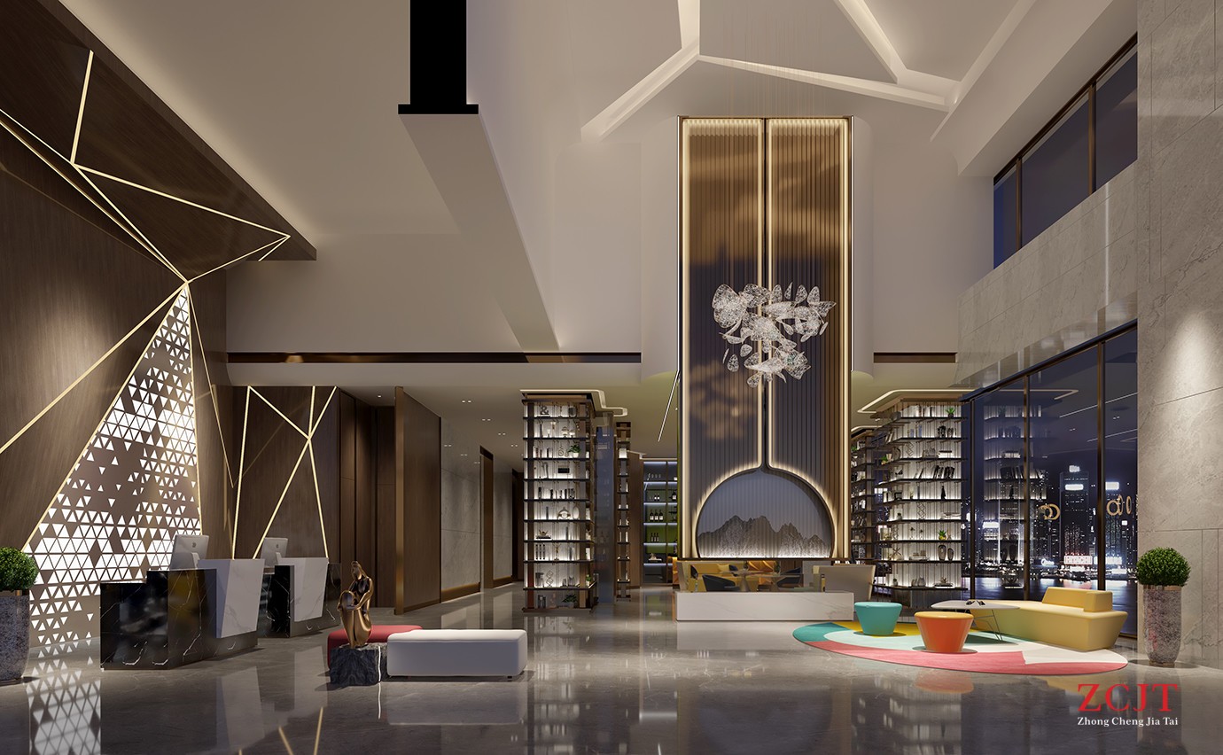 酒店接待大堂裝修