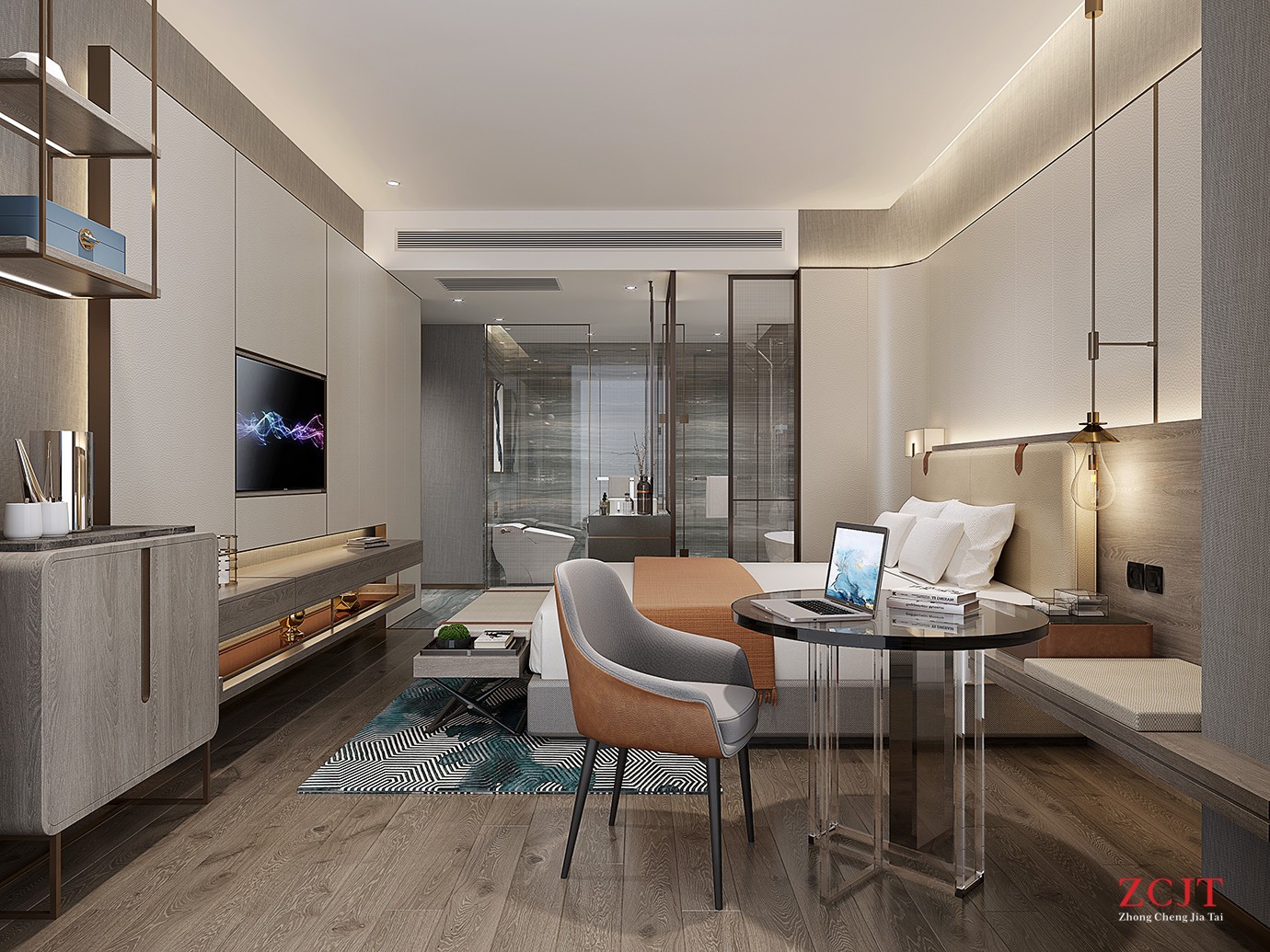 酒店單人間客房設(shè)計裝修