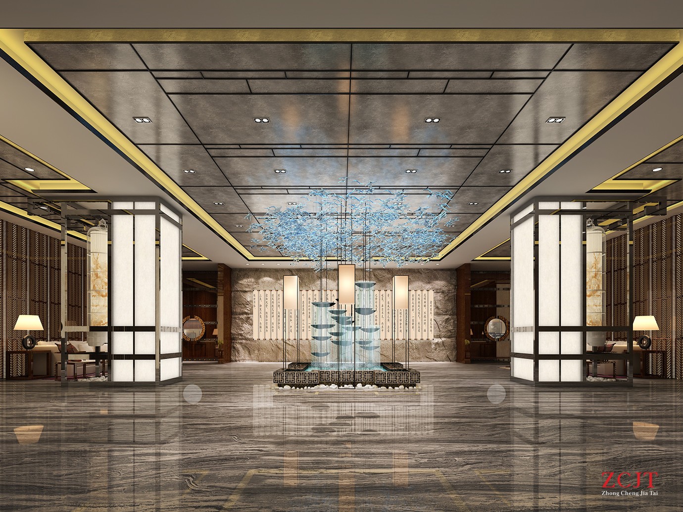 酒店大堂設(shè)計(jì)、工藝裝飾