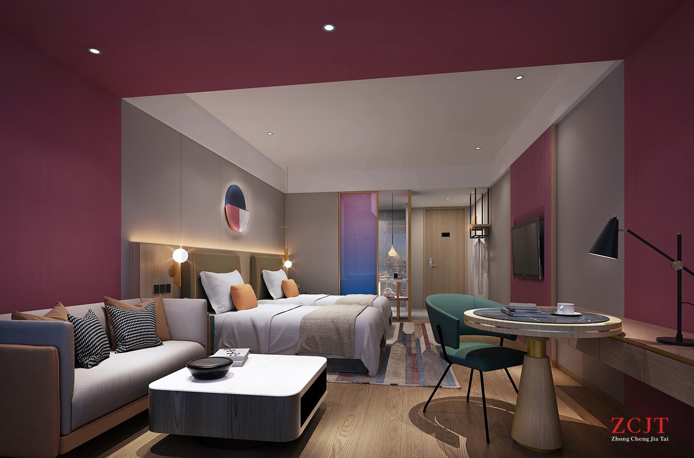 酒店客房裝修裝飾、客房色彩選擇