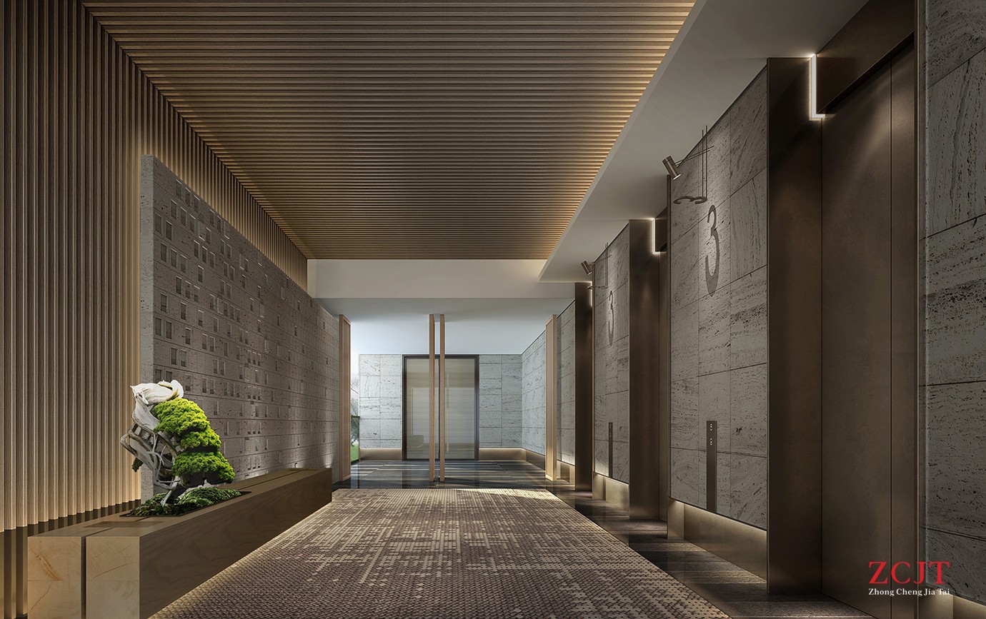 酒店電梯口入口設計