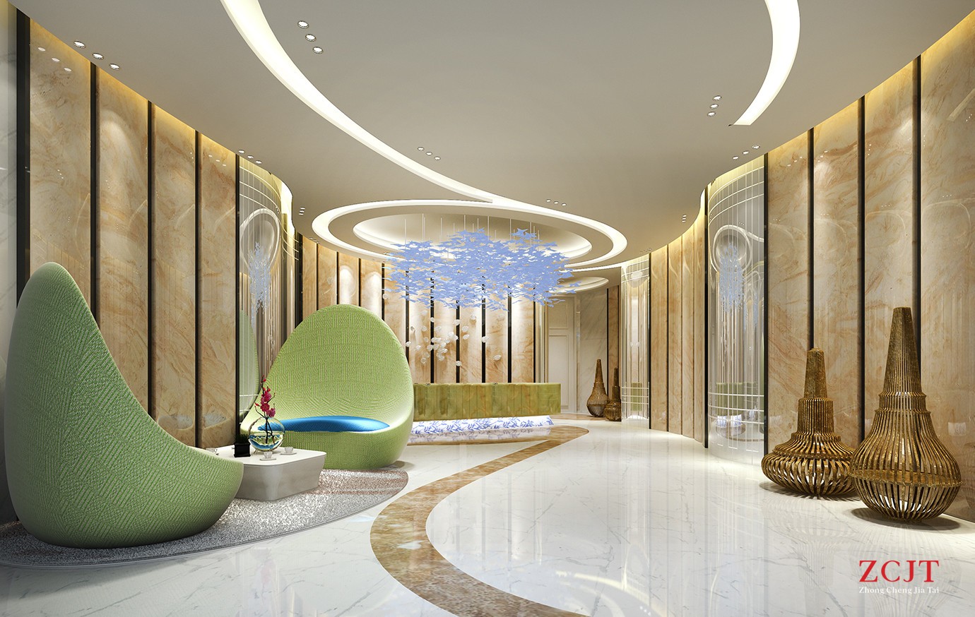 酒店室內(nèi)大廳設(shè)計裝修、成都酒店