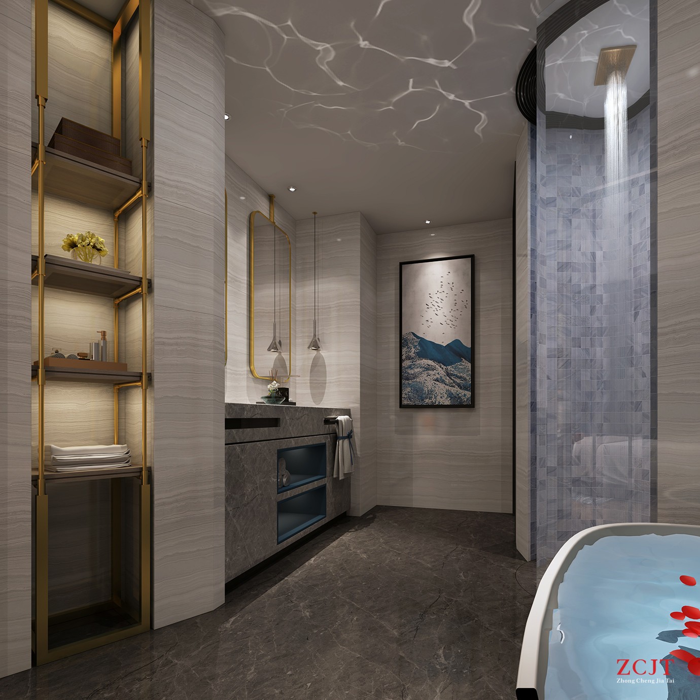 酒店洗浴間設計、衛(wèi)生間裝修