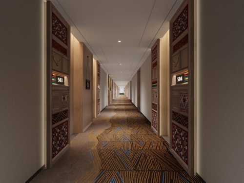 理縣吉祥谷國際大酒店客房過道--施工現(xiàn)場